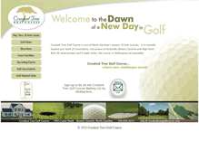 Tablet Screenshot of crookedtreegolfcourse.com